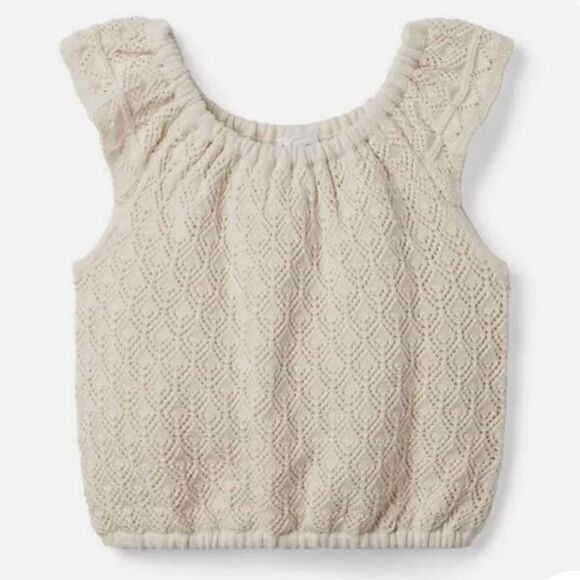 Janie and Jack Crochet Scalloped Trim Top and Shorts Size 16 - Picture 3 of 17